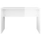 vidaXL Set Tavolo da Toeletta Bianco Lucido 86,5x35x136 cm