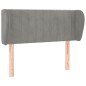 vidaXL Testiera ad Orecchio Grigio Chiaro 93x23x78/88 cm in Velluto vidaXL Testiera ad Orecchio Grigio Chiaro 93x23x78/88 cm in Velluto
