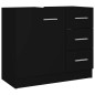 Mobile Sottolavabo Nero 63x30x54 cm in Truciolato Mobile Sottolavabo Nero 63x30x54 cm in Truciolato