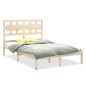 vidaXL Giroletto in Legno Massello 150x200 cm 5FT King Size vidaXL Giroletto in Legno Massello 150x200 cm 5FT King Size