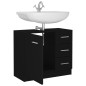 Mobile Sottolavabo Nero 63x30x54 cm in Truciolato Mobile Sottolavabo Nero 63x30x54 cm in Truciolato