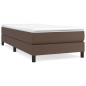 vidaXL Giroletto a Molle Marrone 100x200 cm in Similpelle vidaXL Giroletto a Molle Marrone 100x200 cm in Similpelle
