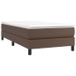 vidaXL Giroletto a Molle Marrone 100x200 cm in Similpelle vidaXL Giroletto a Molle Marrone 100x200 cm in Similpelle