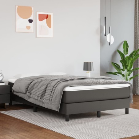 vidaXL Giroletto a Molle Grigio 120x200 cm in Similpelle