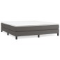 vidaXL Giroletto a Molle Grigio 160x200 cm in Similpelle