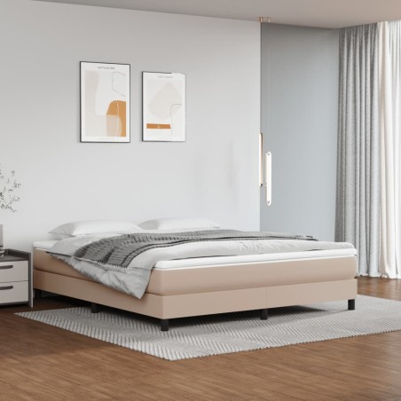 vidaXL Giroletto a Molle Cappuccino 180x200 cm in Similpelle