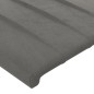 vidaXL Testiera a LED Grigio Chiaro 90x5x78/88 cm in Similpelle