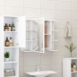 Armadio da Bagno Bianco 80x20,5x64 cm in Legno Multistrato Armadio da Bagno Bianco 80x20,5x64 cm in Legno Multistrato