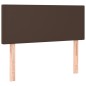 vidaXL Giroletto a Molle con Materasso Marrone 100x200cm in Similpelle