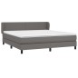 vidaXL Giroletto a Molle con Materasso Grgio 180x200 cm in Similpelle