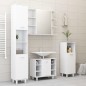 Armadio da Bagno Bianco 80x20,5x64 cm in Legno Multistrato Armadio da Bagno Bianco 80x20,5x64 cm in Legno Multistrato