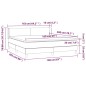 vidaXL Giroletto a Molle con Materasso Grigio 160x200 cm in Similpelle