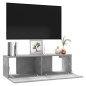 vidaXL Mobile Porta TV Grigio Cemento 100x30x30cm in Legno Multistrato vidaXL Mobile Porta TV Grigio Cemento 100x30x30cm in Legno Multistrato