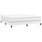 vidaXL Giroletto a Molle con Materasso Bianco 160x200 cm in Similpelle