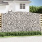 vidaXL Cesti Gabbioni ad Arco 5 pz 400x50x220/240 cm Ferro Zincato vidaXL Cesti Gabbioni ad Arco 5 pz 400x50x220/240 cm Ferro Zincato