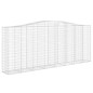 vidaXL Cesti Gabbioni ad Arco 10 pz 400x50x160/180 cm Ferro Zincato vidaXL Cesti Gabbioni ad Arco 10 pz 400x50x160/180 cm Ferro Zincato