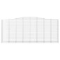 vidaXL Cesti Gabbioni ad Arco 10 pz 400x50x160/180 cm Ferro Zincato vidaXL Cesti Gabbioni ad Arco 10 pz 400x50x160/180 cm Ferro Zincato