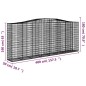 vidaXL Cesti Gabbioni ad Arco 10 pz 400x50x160/180 cm Ferro Zincato vidaXL Cesti Gabbioni ad Arco 10 pz 400x50x160/180 cm Ferro Zincato