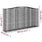 vidaXL Cesti Gabbioni ad Arco 7 pz 400x50x200/220 cm Ferro Zincato vidaXL Cesti Gabbioni ad Arco 7 pz 400x50x200/220 cm Ferro Zincato
