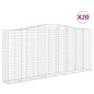 vidaXL Cesti Gabbioni ad Arco 20 pz 400x50x180/200 cm Ferro Zincato vidaXL Cesti Gabbioni ad Arco 20 pz 400x50x180/200 cm Ferro Zincato
