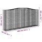 vidaXL Cesti Gabbioni ad Arco 20 pz 400x50x180/200 cm Ferro Zincato vidaXL Cesti Gabbioni ad Arco 20 pz 400x50x180/200 cm Ferro Zincato