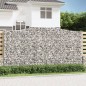 vidaXL Cesti Gabbioni ad Arco 6 pz 400x50x200/220 cm Ferro Zincato vidaXL Cesti Gabbioni ad Arco 6 pz 400x50x200/220 cm Ferro Zincato