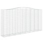 vidaXL Cesti Gabbioni ad Arco 6 pz 400x50x200/220 cm Ferro Zincato vidaXL Cesti Gabbioni ad Arco 6 pz 400x50x200/220 cm Ferro Zincato