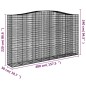 vidaXL Cesti Gabbioni ad Arco 4 pz 400x50x220/240 cm Ferro Zincato vidaXL Cesti Gabbioni ad Arco 4 pz 400x50x220/240 cm Ferro Zincato