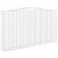 vidaXL Cesti Gabbioni ad Arco 10 pz 400x50x220/240 cm Ferro Zincato vidaXL Cesti Gabbioni ad Arco 10 pz 400x50x220/240 cm Ferro Zincato