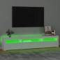 vidaXL Mobile Porta TV con Luci LED Bianco Lucido 195x35x40 cm vidaXL Mobile Porta TV con Luci LED Bianco Lucido 195x35x40 cm