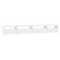 vidaXL Mobile Porta TV con Luci LED Bianco Lucido 270x35x40 cm vidaXL Mobile Porta TV con Luci LED Bianco Lucido 270x35x40 cm