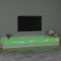vidaXL Mobile Porta TV con Luci LED Bianco Lucido 270x35x40 cm vidaXL Mobile Porta TV con Luci LED Bianco Lucido 270x35x40 cm