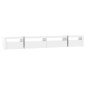 vidaXL Mobile Porta TV con Luci LED Bianco Lucido 270x35x40 cm vidaXL Mobile Porta TV con Luci LED Bianco Lucido 270x35x40 cm