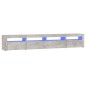 vidaXL Mobile Porta TV con Luci LED Grigio Cemento 240x35x40 cm vidaXL Mobile Porta TV con Luci LED Grigio Cemento 240x35x40 cm