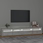 vidaXL Mobile Porta TV con Luci LED Grigio Cemento 240x35x40 cm vidaXL Mobile Porta TV con Luci LED Grigio Cemento 240x35x40 cm
