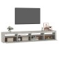 vidaXL Mobile Porta TV con Luci LED Grigio Cemento 240x35x40 cm vidaXL Mobile Porta TV con Luci LED Grigio Cemento 240x35x40 cm