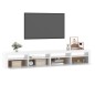 vidaXL Mobile Porta TV con Luci LED Bianco 240x35x40 cm vidaXL Mobile Porta TV con Luci LED Bianco 240x35x40 cm