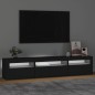 vidaXL Mobile Porta TV con Luci LED Nero 195x35x40 cm vidaXL Mobile Porta TV con Luci LED Nero 195x35x40 cm