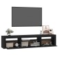vidaXL Mobile Porta TV con Luci LED Nero 195x35x40 cm vidaXL Mobile Porta TV con Luci LED Nero 195x35x40 cm