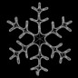 vidaXL Figura Natalizia Fiocco di Neve LED 3 pz Bianco Caldo 59x59 cm vidaXL Figura Natalizia Fiocco di Neve LED 3 pz Bianco Caldo 59x59 cm