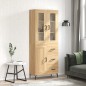 vidaXL Credenza Rovere Sonoma 69,5x34x180 cm in Legno Multistrato vidaXL Credenza Rovere Sonoma 69,5x34x180 cm in Legno Multistrato