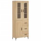 vidaXL Credenza Rovere Sonoma 69,5x34x180 cm in Legno Multistrato vidaXL Credenza Rovere Sonoma 69,5x34x180 cm in Legno Multistrato