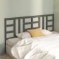 Testiera per Letto Grigia 206x4x100cm in Legno Massello di Pino Testiera per Letto Grigia 206x4x100cm in Legno Massello di Pino
