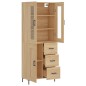 vidaXL Credenza Rovere Sonoma 69,5x34x180 cm in Legno Multistrato vidaXL Credenza Rovere Sonoma 69,5x34x180 cm in Legno Multistrato