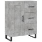 vidaXL Credenza Grigio Cemento 69,5x34x180 cm in Legno Multistrato vidaXL Credenza Grigio Cemento 69,5x34x180 cm in Legno Multistrato