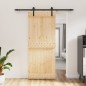 vidaXL Porta Scorrevole con Set Hardware 85x210 cm Legno Massello Pino vidaXL Porta Scorrevole con Set Hardware 85x210 cm Legno Massello Pino