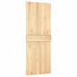 vidaXL Porta Scorrevole con Set Hardware 80x210 cm Legno Massello Pino vidaXL Porta Scorrevole con Set Hardware 80x210 cm Legno Massello Pino