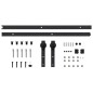 vidaXL Porta Scorrevole con Set Hardware 85x210 cm Legno Massello Pino