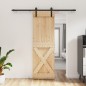 vidaXL Porta Scorrevole con Set Hardware 70x210 cm Legno Massello Pino vidaXL Porta Scorrevole con Set Hardware 70x210 cm Legno Massello Pino
