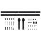 vidaXL Porta Scorrevole con Set Hardware 85x210 cm Legno Massello Pino